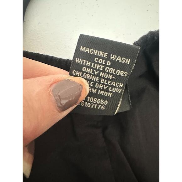 Lane Bryant Skirt 18 20 Plus Black Flare Linen Blend Knee Coastal Minimalist - Picture 6 of 8